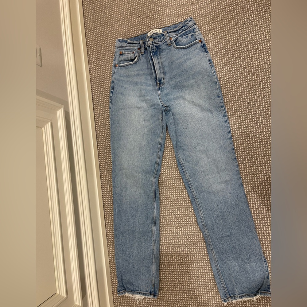 abercrombie 90s straight ultra high rise jeans